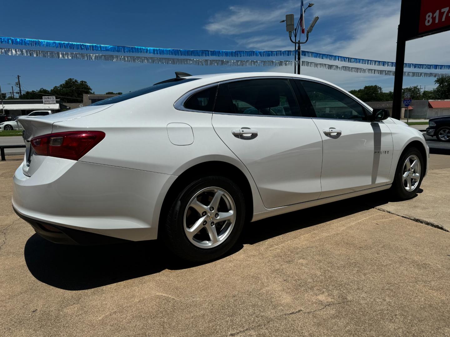 2018 WHITE CHEVROLET MALIBU LS (1FL) (1G1ZC5ST3JF) , located at 5900 E. Lancaster Ave., Fort Worth, TX, 76112, (817) 457-5456, 0.000000, 0.000000 - Photo#3